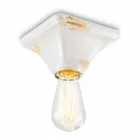 Decken Keramik Jahrgang quadratischen Sockel Ashley Ferroluce Viadurini