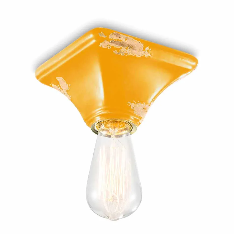 Decken Keramik Jahrgang quadratischen Sockel Ashley Ferroluce Viadurini