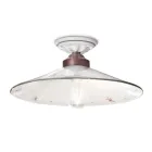 Vintage Deckenlampe aus Keramik und handgefertigtem Eisen in 3 Größen - Asti Viadurini