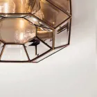 Vintage Deckenlampe aus brüniertem Messing und Glas 2 Größen - Bound von Il Fanale Viadurini