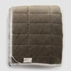 Plaid aus Baumwollsatin und Chenille mit Lurex-, Kreide- oder Retro-Bordüre – Tortoro Viadurini