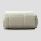 Plaid aus Baumwollsatin und Chenille mit Lurex-, Kreide- oder Retro-Bordüre – Tortoro Viadurini