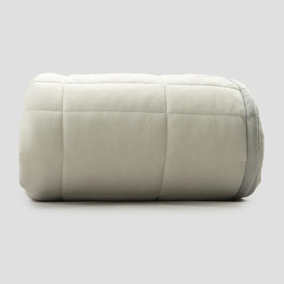 Plaid aus Baumwollsatin und Chenille mit Lurex-, Kreide- oder Retro-Bordüre – Tortoro Viadurini