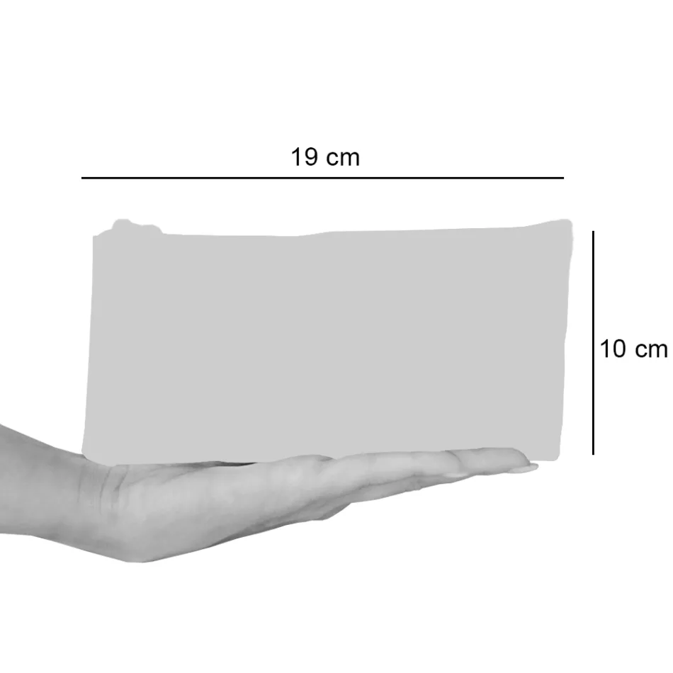 Künstlerisch handbedruckte Clutch-Tasche, Einzelstück aus Baumwolle, 2 Stück – Viadurini von Marchi Viadurini