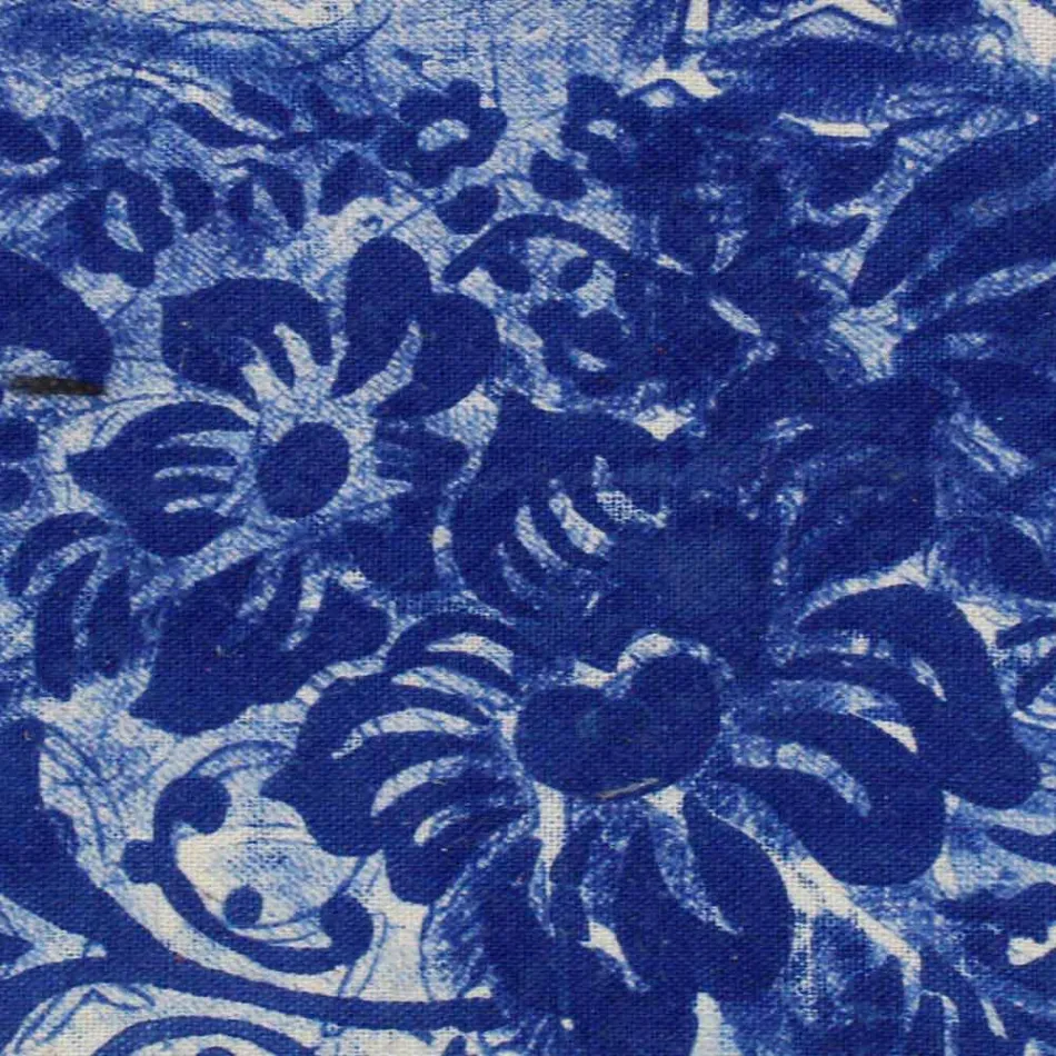 Künstlerisch handbedruckte Clutch-Tasche, Einzelstück aus Baumwolle, 2 Stück – Viadurini von Marchi Viadurini