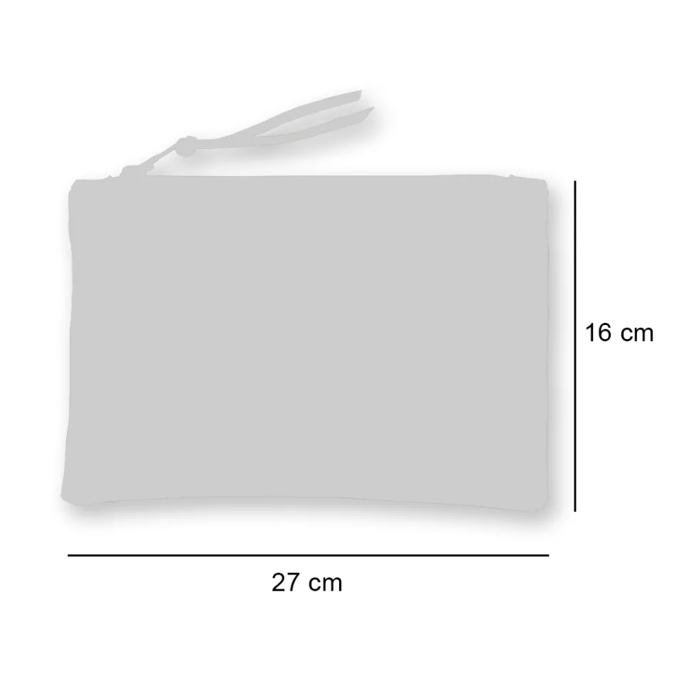 Künstlerisch handbedruckte Clutch, Einzelstück aus Baumwolle, 2 Stück – Viadurini von Marchi Viadurini