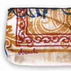Künstlerisch handbedruckte Clutch, Einzelstück aus Baumwolle, 2 Stück – Viadurini von Marchi Viadurini