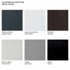 Zentraler modularer Sessel für den Außenbereich aus Metall und Stoff Made in Italy - Cola Viadurini