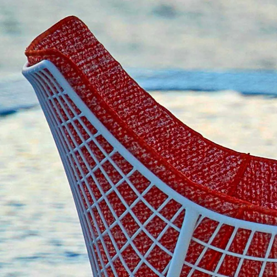 Varaschin Summer Set Garten Schaukelstuhl aus Stahl und Holz Viadurini