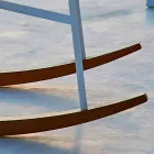 Varaschin Summer Set Garten Schaukelstuhl aus Stahl und Holz Viadurini