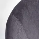 Gepolsterter Schaukelsessel Samteffekt Skandinavisches Design - Pippy Viadurini