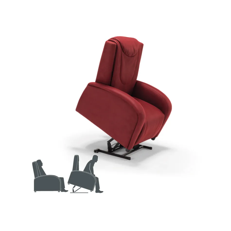 2 motorischer Hebestuhl mit Shiatsu-Massage made in Italy Bria Viadurini