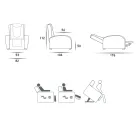 2 motorischer Hebestuhl mit Shiatsu-Massage made in Italy Bria Viadurini