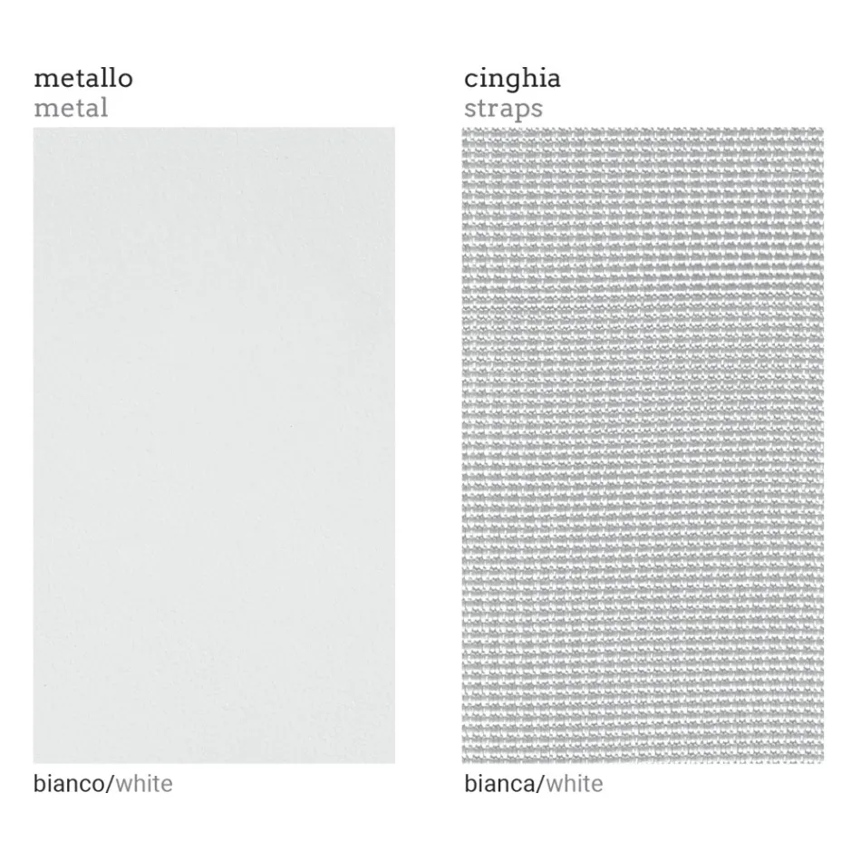 Außensessel mit rechter Ecke aus Aluminium und Gurten Made in Italy - Juliediv Viadurini