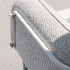 Niedriger Outdoor-Sessel mit gepolstertem Sitz Made in Italy - Planter Viadurini
