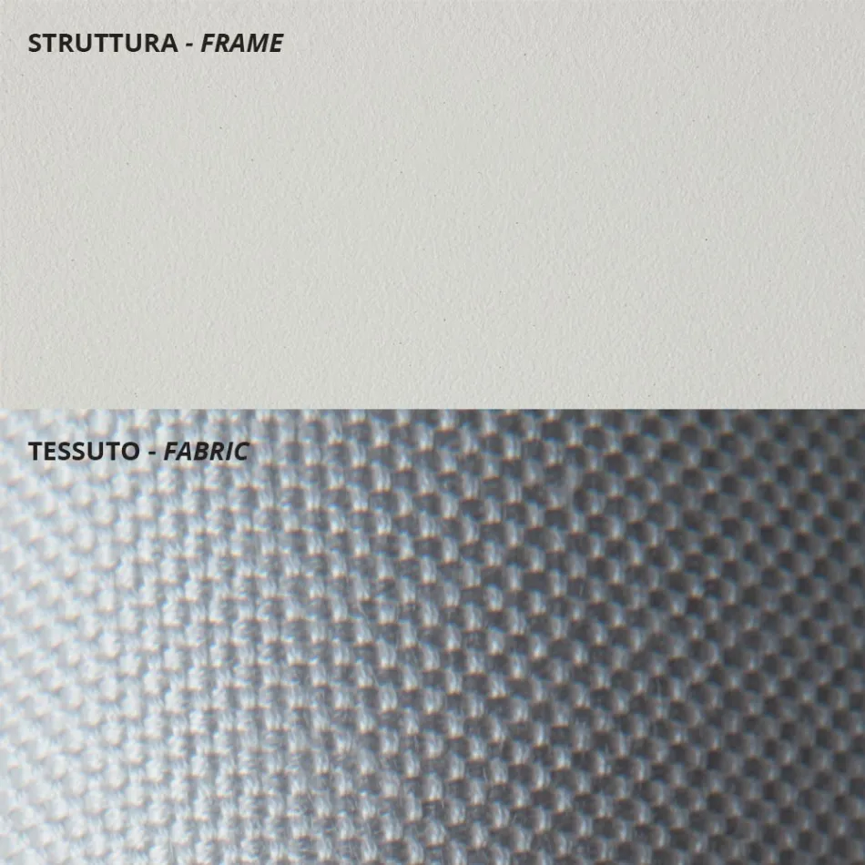 Niedriger Gartensessel aus verzinktem Stahl mit Armlehnen Made in Italy - Selvaggia Viadurini