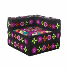 Chaise Longue Armchair von Ethnic Design aus Patchwork-Baumwolle für Wohnzimmer - Fiber Viadurini