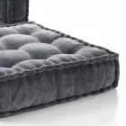 Ethnic Design Chaise Longue Sessel aus grauem oder blauem Samt Viadurini