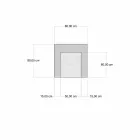 Ethnic Design Chaise Longue Sessel aus grauem oder blauem Samt - Fiber Viadurini