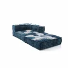 Chaise Longue Sessel aus Patchwork Baumwolle für Ethnic Design Lounge - Fiber Viadurini