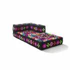 Chaise Longue Sessel aus Patchwork Baumwolle für Ethnic Design Lounge - Fiber Viadurini