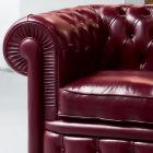 Klassischer Sessel mit zwiebelförmigen Füßen aus Buchenholz Made in Italy - Spassoso Viadurini