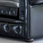 Klassischer Sessel mit zwiebelförmigen Füßen aus Buchenholz Made in Italy - Spassoso Viadurini