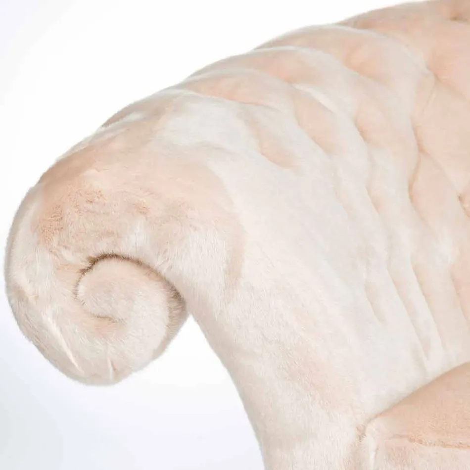 Balma capitonnè klassischer Kunstpelzsessel Viadurini