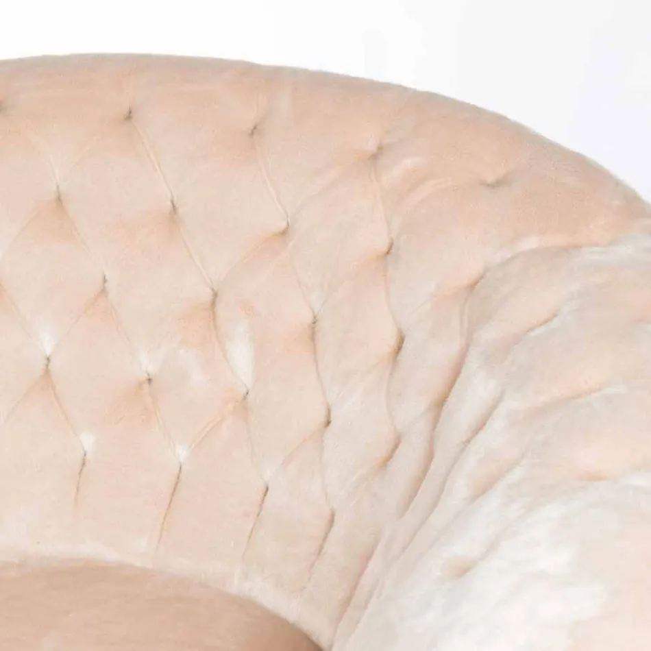 Balma capitonnè klassischer Kunstpelzsessel Viadurini