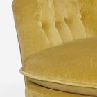 Klassischer Sessel aus Holz und gepolstertem Sitz aus gesteppter Baumwolle - Monny Viadurini