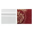 Sessel mit Armlehnen und Struktur aus weiß lackiertem Holz, hergestellt in Italien – Cat Viadurini