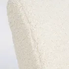 Sessel mit Armlehnen aus Gummibaumholz und Sitz mit Wolleffekt - Patrizia Viadurini