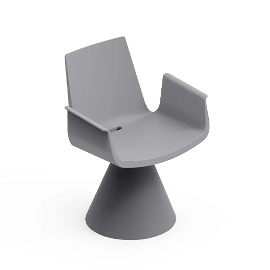 Outdoor-Sessel mit Armlehnen aus Polyethylen – Pool Viadurini