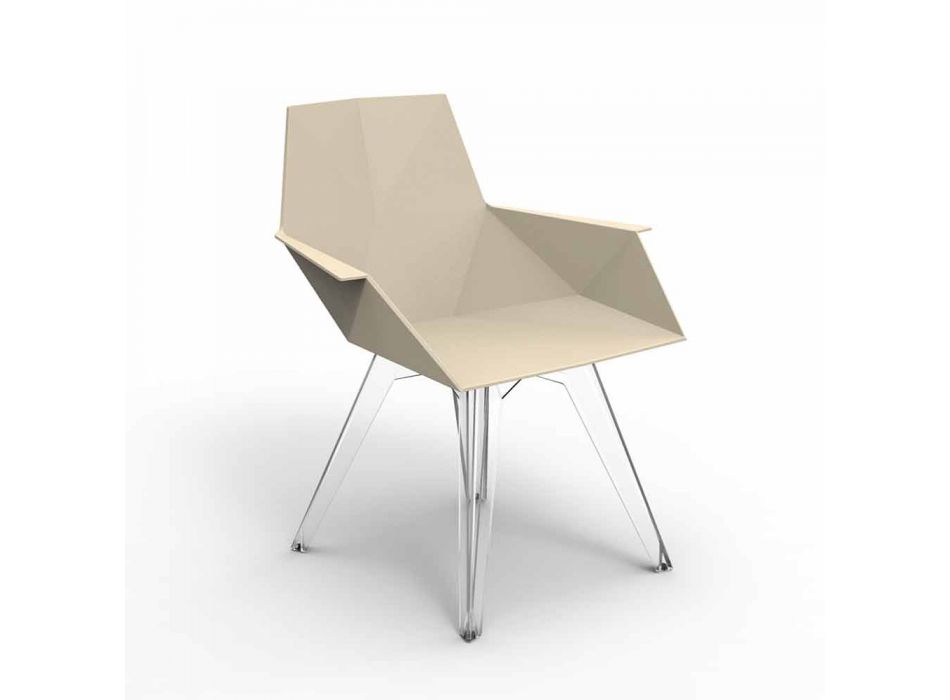 Faz Vondom Design Outdoor-Sessel, Polypropylen und Polycarbonat Viadurini