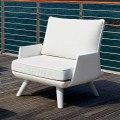 Gepolsterter Outdoor-Sessel in weißem und modernem Design - Samurai von Myyour