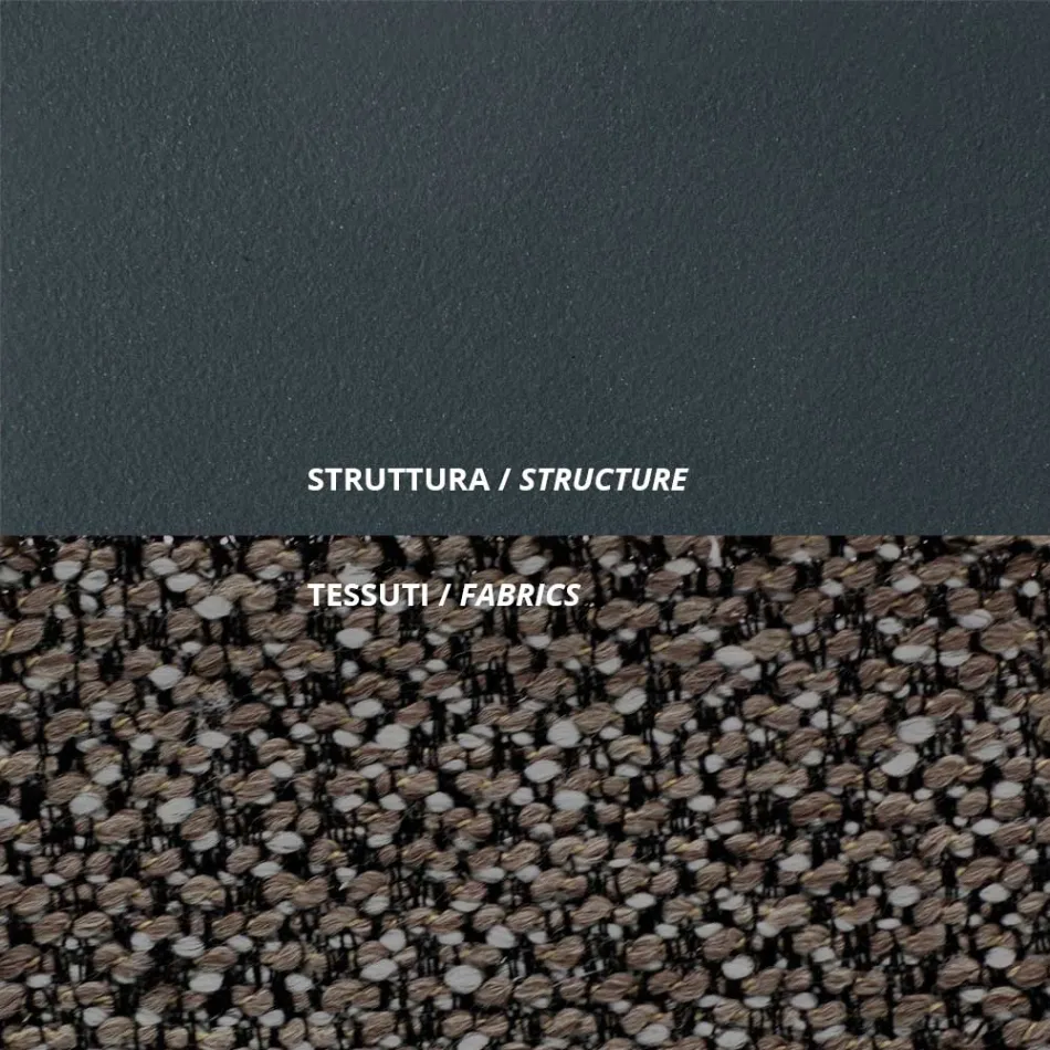 Outdoor-Sessel aus Stahl und Polypropylen Made in Italy - Astrid Viadurini