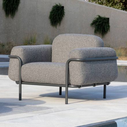 Outdoor-Sessel aus Stahl und Polypropylen Made in Italy - Astrid Viadurini