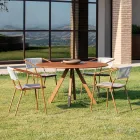 Outdoor-Sessel aus verzinktem Stahl stapelbar Made in Italy 2 Stück - Vesna Viadurini