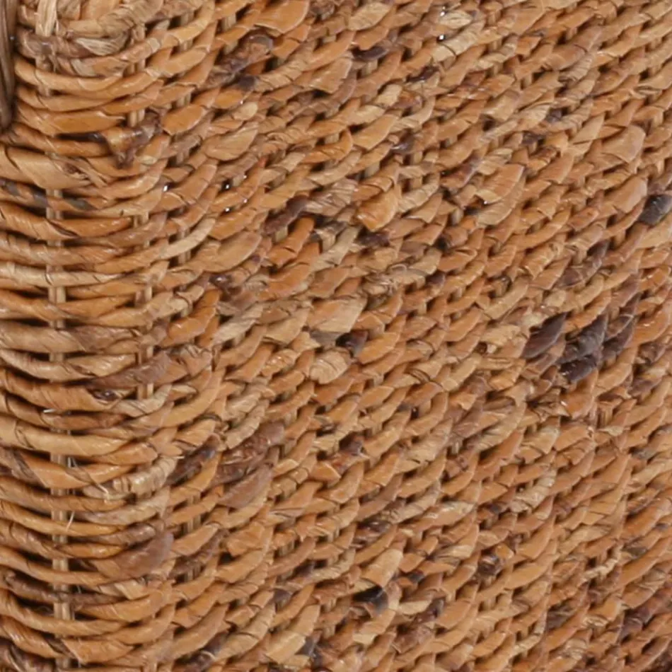 Outdoor-Sessel aus natürlichem Bananengeflecht und ecrufarbenem Kissen - Dish Viadurini