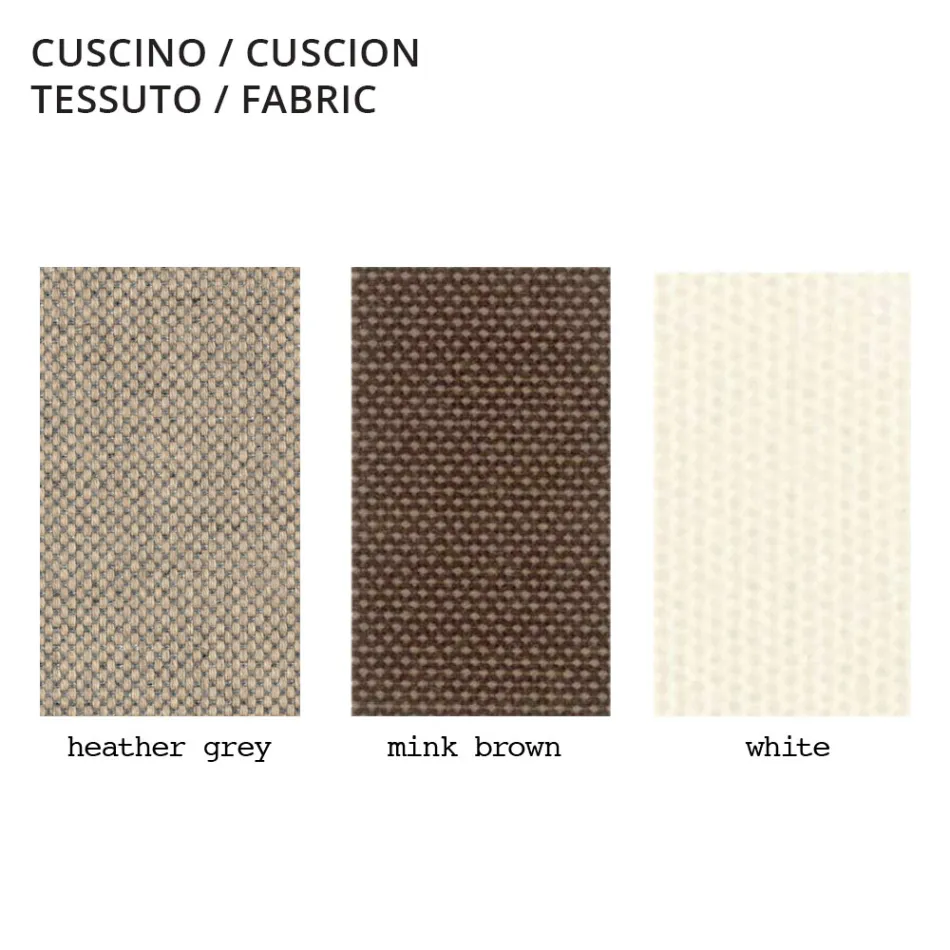 Outdoor-Sessel aus Polyethylen mit Stoffkissen, hergestellt in Italien – Belida Viadurini