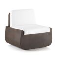 Outdoor-Sessel aus Polyethylen mit Stoffkissen Made in Italy - Belida