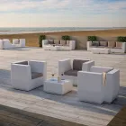 Outdoor-Sessel aus Polyethylen mit Kissen Made in Italy - Chiabotto Viadurini