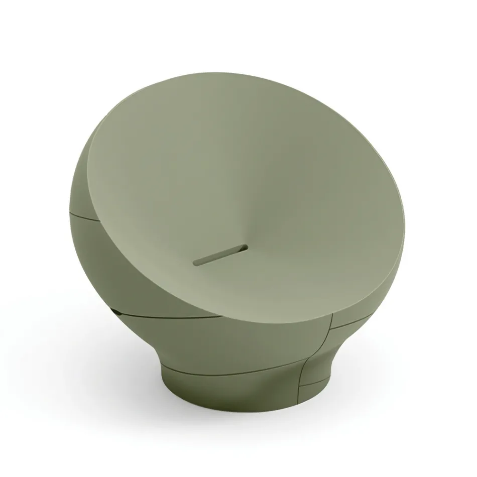 Outdoor-Sessel aus Polyethylen, erhältlich in verschiedenen Farben - Handtuch Viadurini