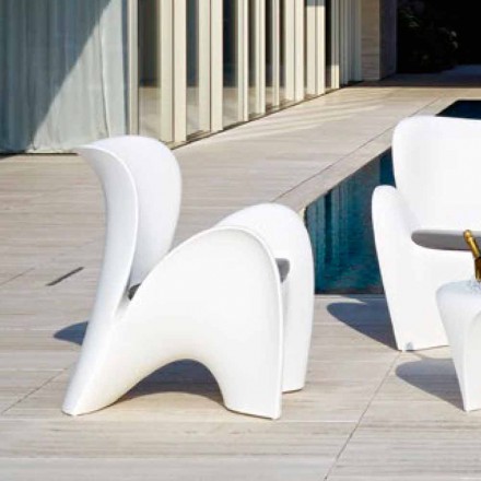 Design Coloured Plastic Outdoor oder Indoor Sessel - Lily von Myyour Viadurini