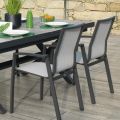 Outdoor-Sessel aus Aluminium und Textilene - Karte