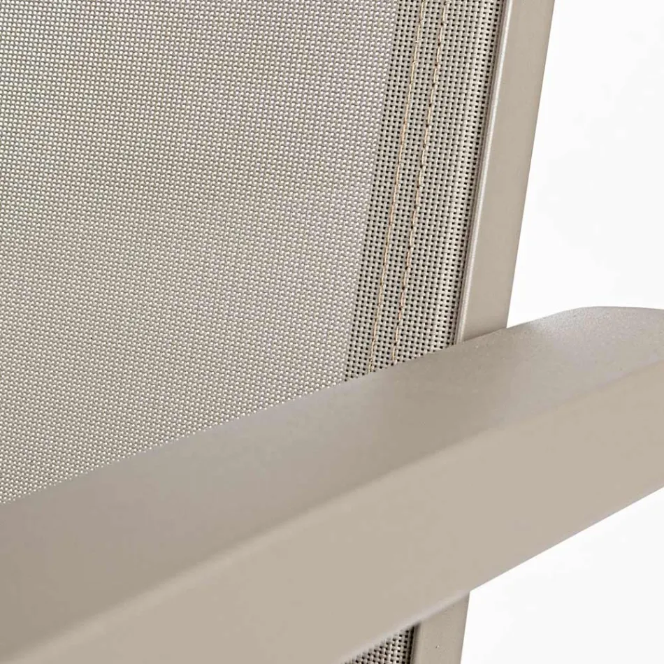 Liegender Outdoor-Sessel mit Aluminiumstruktur, Homemotion – Ursula Viadurini