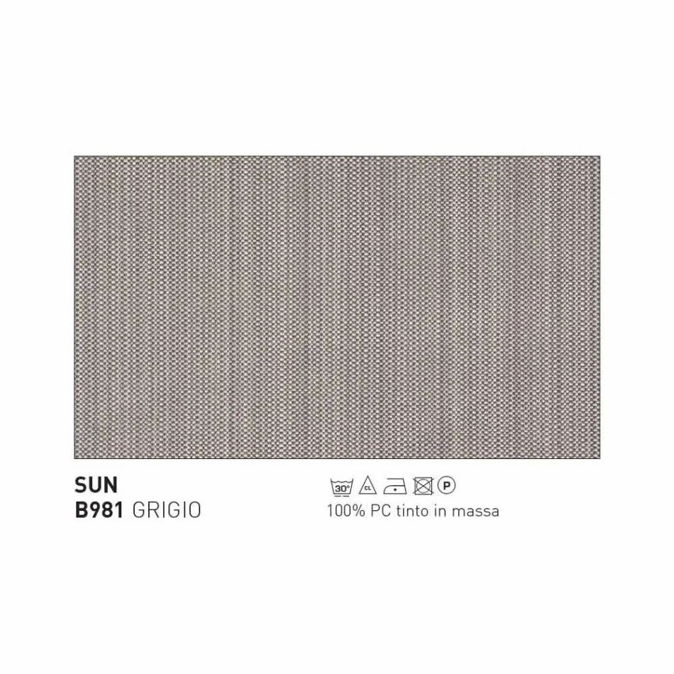 Design Varaschin Emma Außensessel aus Aluminium und Stoff Viadurini