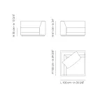 Gartensessel mit rechter Eckstruktur Made in Italy - Rubik Viadurini