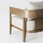 Gartenstuhl mit Teakholzrahmen Made in Italy - Briga Viadurini