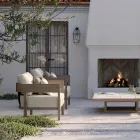 Gartenstuhl mit Teakholzrahmen Made in Italy - Briga Viadurini